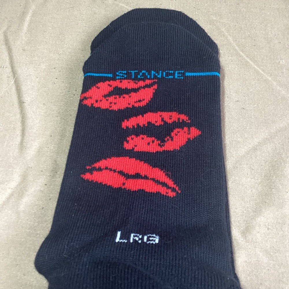 Stance PLEASURES Satisfaction Guaranteed Black Crew Socks M: 9-13 L - Picture 6 of 6